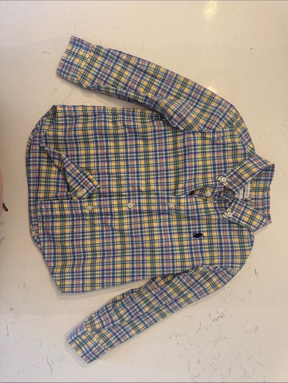Ralph Lauren Boys' Multicolor Plaid Button-Down Shirt Jacket